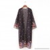 BCDshop Women Floral Shirt Coat Top Long Sleeve Loose Boho Kimono Cardigan Fringe Shawls Wraps Beach Cover up B07B9HJMW7
